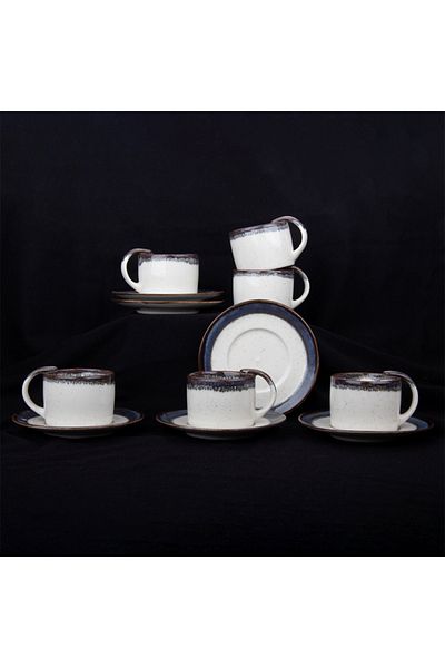 Aryıldız Napoli 12 Piece Coffee Cup Set for 6 People 80 ml