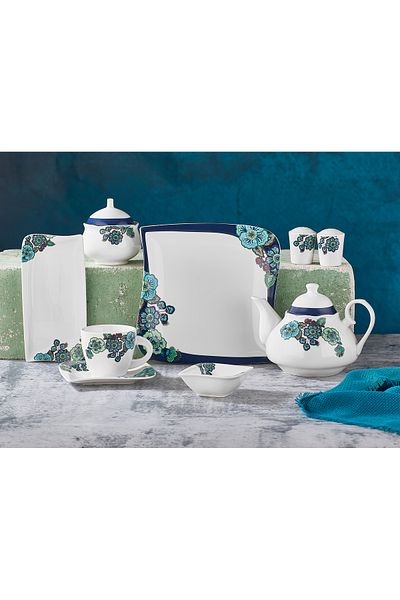 Aryıldız Porcelain 30 Piece Breakfast Set for 6 People