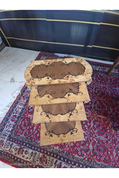 WOOD 4 lu zıgon sehpa