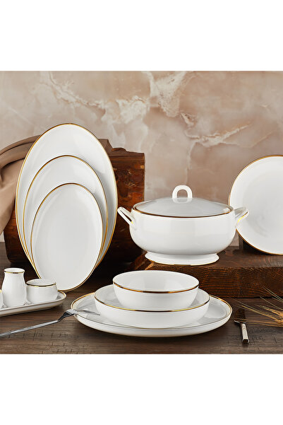 Aryıldız Royal Queen Topkapı 63 Parça 12 Kişilik Yemek Takımı Gold