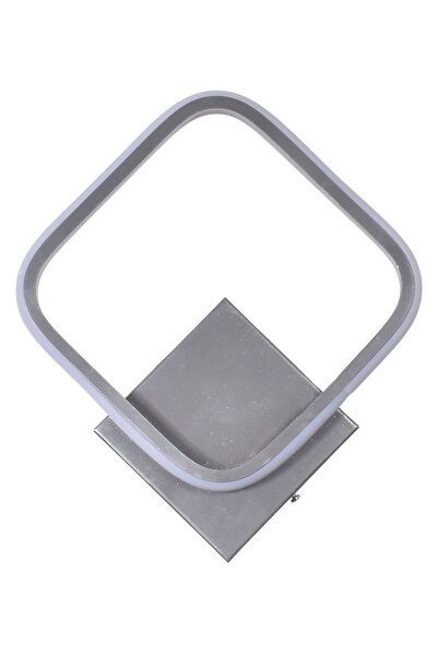 Modavize Nemo Modern Tasarım Gri Renk Gün Işığı Ledli Banyo - Mutfak - Salon Ledli Duvar Tekli Aplik