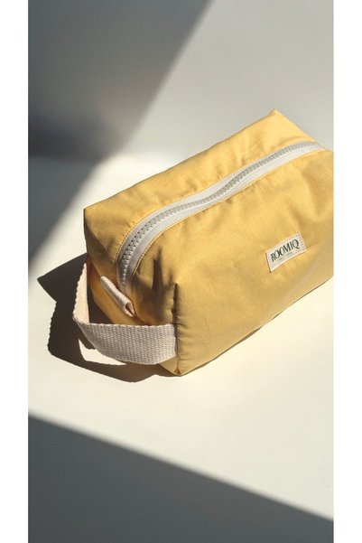 Roomiq Handmade Light Yellow Makeup Bag Summer Collection Sun