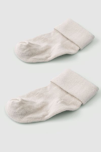 Little Gusto Organic Baby Socks Beige