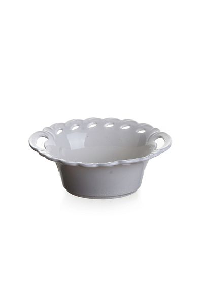 ultraform Porcelain Perforated Oval Bowl 10 cm