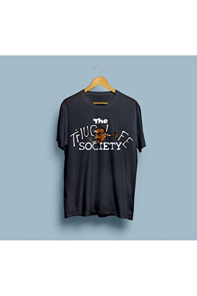 Generic Brand Unisex Oversize Thug Life - Society Design T-shirt