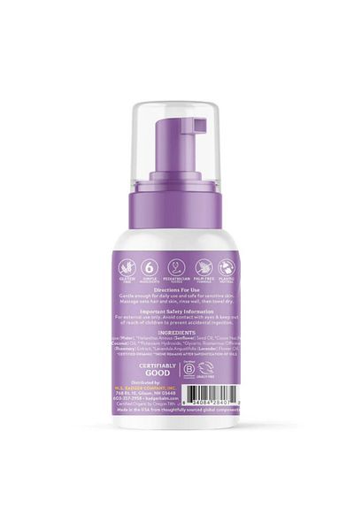 Badger Organic Baby Night Foam Shampoo (Hair and Body)
