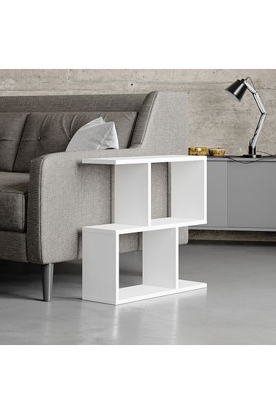 Mourah Home Homemania Side End Coffee Table White Multipurpose