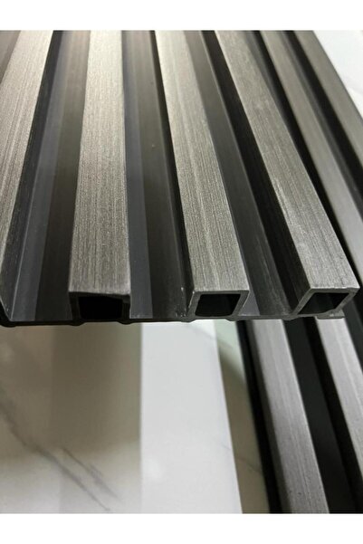 Renkli Duvarlar 16x145cm 1 Adet ATC Kozmik Gri Prefabrik Ofis Konut Dekoratif Pvc Kaplama Lambiri Duvar Paneli
