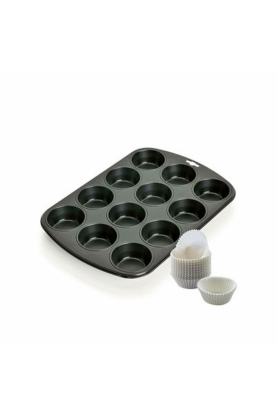 KAISER Classic 12-Cup Muffin Mold 60 Pieces Paper Mold