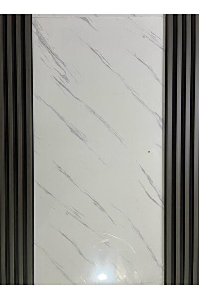 16x145cm 1 Adet ATC Tek Renk Gri Prefabrik Ofis Konut Dekoratif Pvc Kaplama Lambiri Duvar Paneli