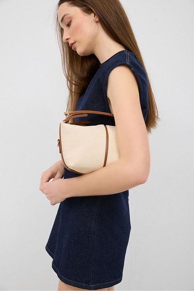 Shule Bags Τσάντα Leo Canvas Tan Χρώμα