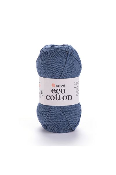 Yarnart Eco Cotton - Χειροποίητο νήμα πλεξίματος Τζιν Μπλε-773