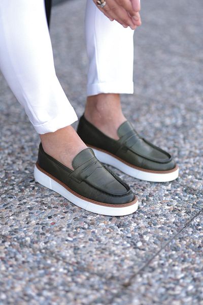 Serhat Özköroğlu Lfr-F083-1 Leather Roller Shoes Khaki