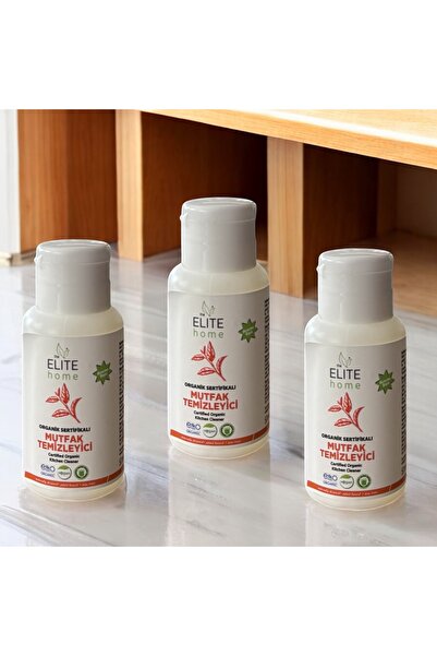 The Elite Home 50 Gr* 3 Adet Organik ve Vegan Sertifikalı Mutfak Temizleyici 50 ml Portakal Yağlı
