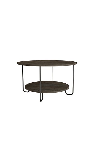 Mourah Home Corro Modern Coffee Table Dark Coffee Multipurpose H 45cm Dark Brown