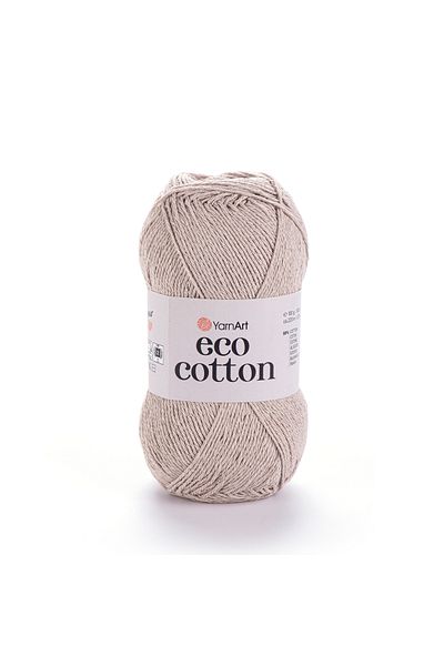 Yarnart Eco Cotton - Νήμα Πλεκτομηχανής Χεριού Sand Beige-768