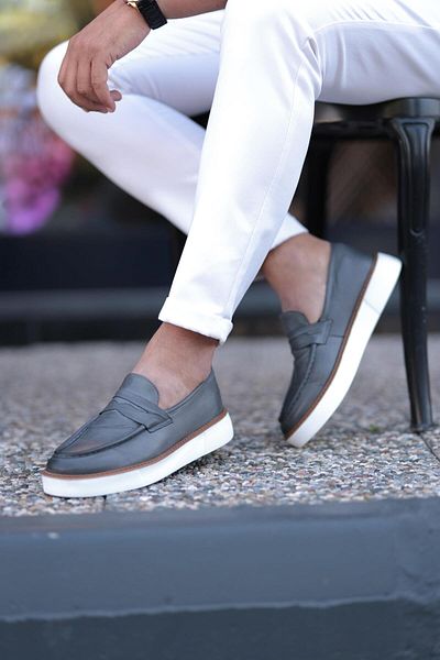 Serhat Özköroğlu Lfr-F083-1 Leather Roller Shoes Smoked
