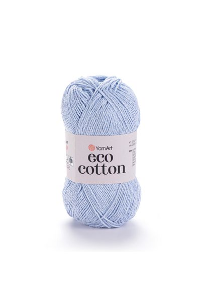 Yarnart Eco Cotton - Νήμα Πλεκτομηχανής Χειροποίητο Baby Blue-770