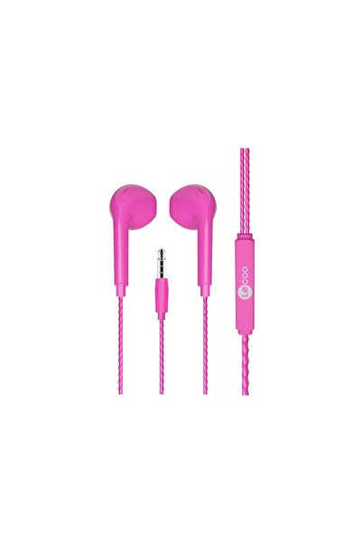 Lecoo EH104 Kablolu Kulak İçi Kulaklık Pembe