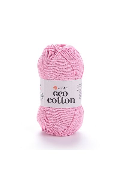 Yarnart Eco Cotton - Νήμα Πλεκτομηχανής Χειρός Ροζ-766