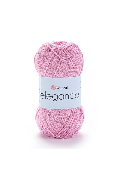 Yarnart Elegance - Glittery Χειροποίητο Νήμα Πλεξίματος Ανοιχτό Ροζ-109