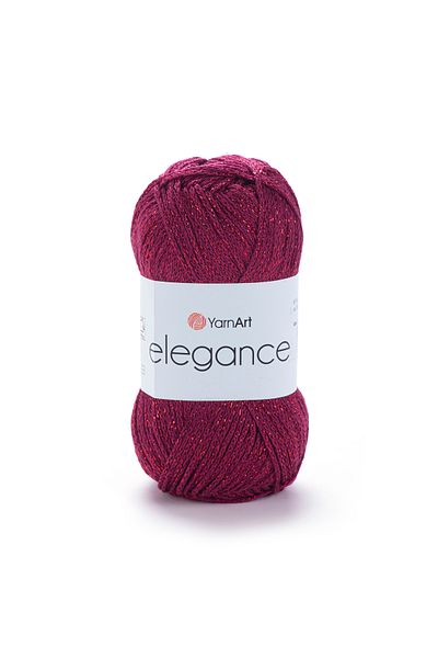 Yarnart Elegance - Ασημί Χειροποίητο Νήμα Cherry Rotten-123