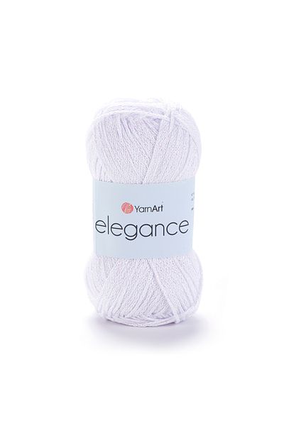 Yarnart Elegance - Ασημί Χειροποίητο Νήμα Πλεξίματος Λευκό-117