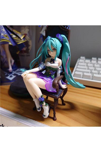 Zigver Anime Hatsune Miku Figure Morning Glory Fairy Flower Pvc Vocaloid Action Figurine Doll Collection