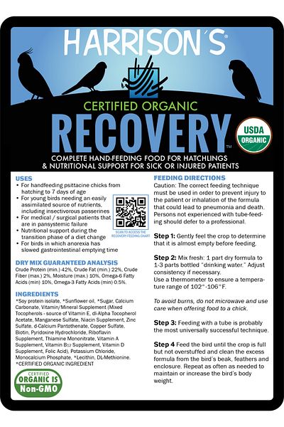 Harrison's Bird Food Harrison's Recovery Formula For Injured Birds 56g