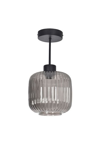 Modavize Munich Modern Living Room - Black Color Single Ceiling Pendant Chandelier - Kitchen and Bedroom