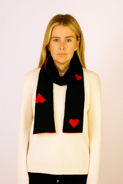 Sebir Moda Special Day Themed Heart Scarf