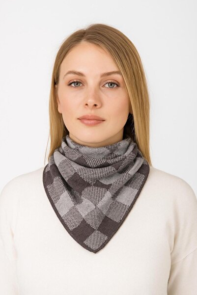 Sebir Moda Checkered Patterned Knitwear Scarf