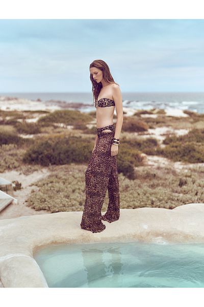 Koton Tricou fără bretele cu model leopard cu curea detașabilă Accesorii