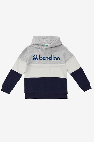 United Colors of Benetton Мъжки суитшърт с качулка - Bnt-b20900