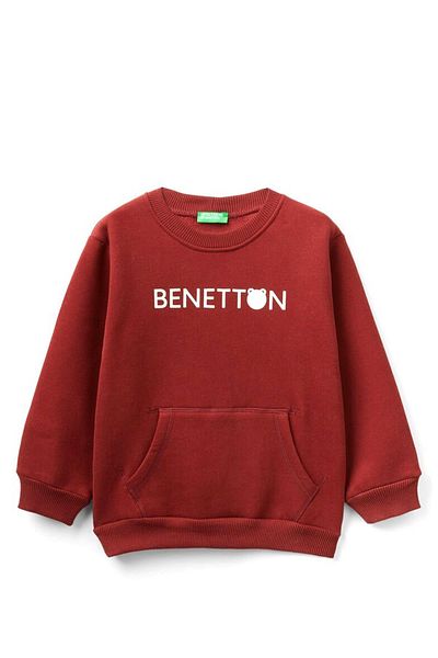 United Colors of Benetton Суичър кенгуру за момче 3EB5G10BA