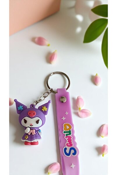 FAMEMUS ACCESSORY سلسلة مفاتيح وحقيبة من السيليكون ثلاثية الأبعاد من كورومي