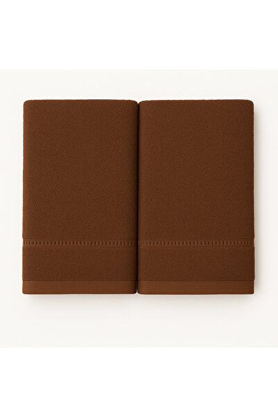 KAYABEY HOME Brown Soft Touch Hand Face Guest Πετσέτα κουζίνας 30x50 cm Premium Σετ πετσετών – Σετ 2
