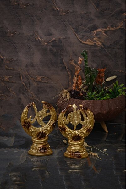 Asfhome 2’li Set Dini Dekoratif Biblo | Allah (CC) & Muhammed (SAV) Lafzı | P...