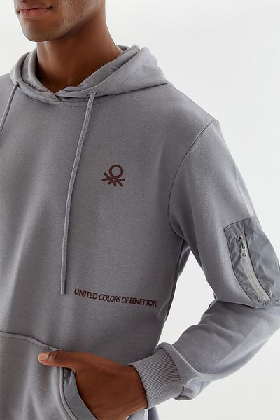 United Colors of Benetton Мъжки суитшърт с качулка Bnt-m20948