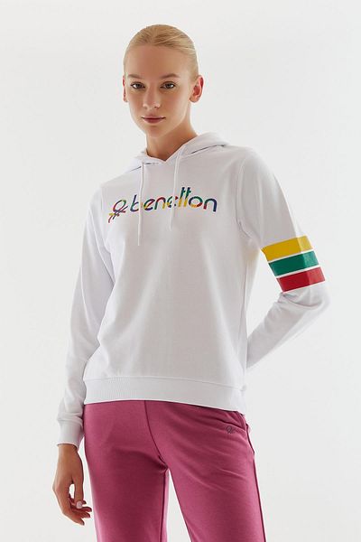 United Colors of Benetton Γυναικείο φούτερ με κουκούλα Bnt-w20694