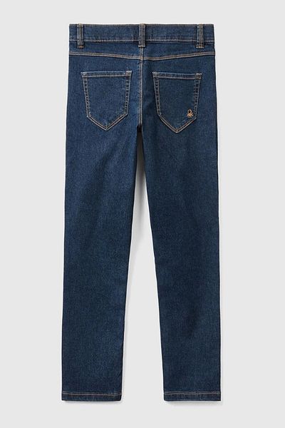 United Colors of Benetton Kız Çocuk Koyu Mavi Stretch Denim Pantolon