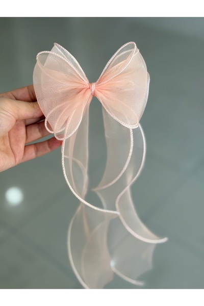 Kraliçe Kadın - Kız Çocuk Uzun Tül Fiyonk Toka Misinalı Kıvrık Kurdeleli Toka...