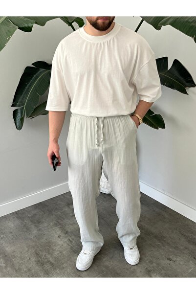 Quik-max MÜSLİN BAGGY KALIP PANTOLON