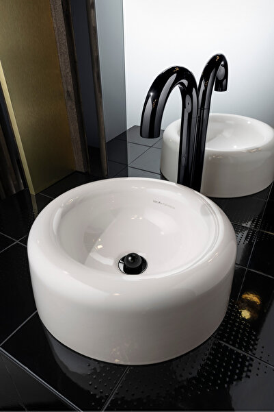 VitrA Liquid 7311B403-0016 Tezgahüstü Lavabo, 40 cm, Beyaz
