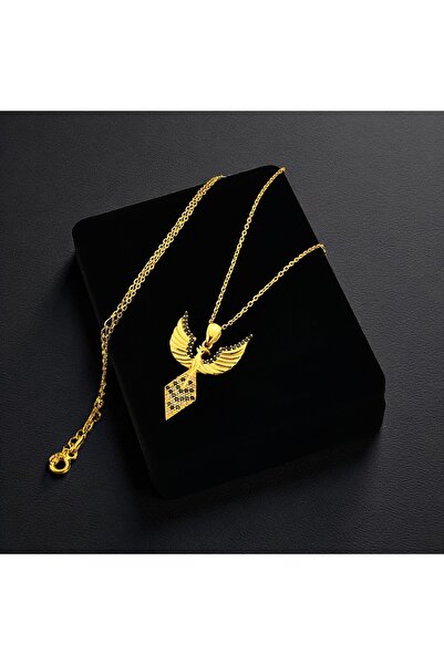 Anka Kuşu Kolye 18 K Gold Kaplama