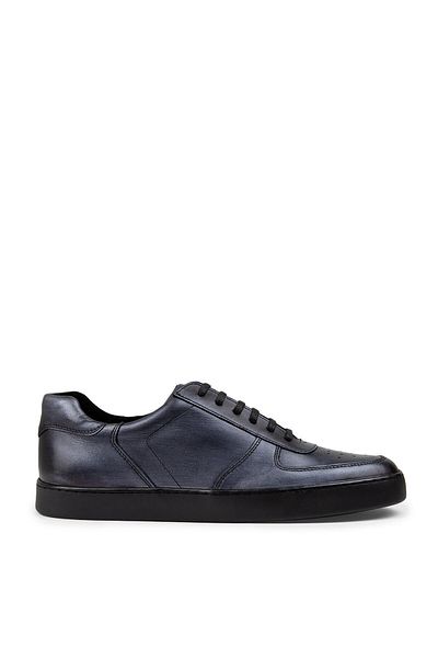 Deery Ανδρικά παπούτσια Sneaker από γνήσιο δέρμα Anthracite