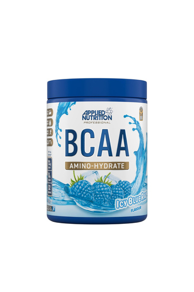 applied nutrition Bcaa Powder Amino Hydrate, Icy Blue Raz, 450 G, 32 Serving, Intra Workout & Recovery Energy Drink