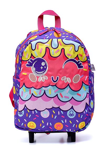United Colors of Benetton Set rucsac pentru grădiniță cu roți Bnt-788183