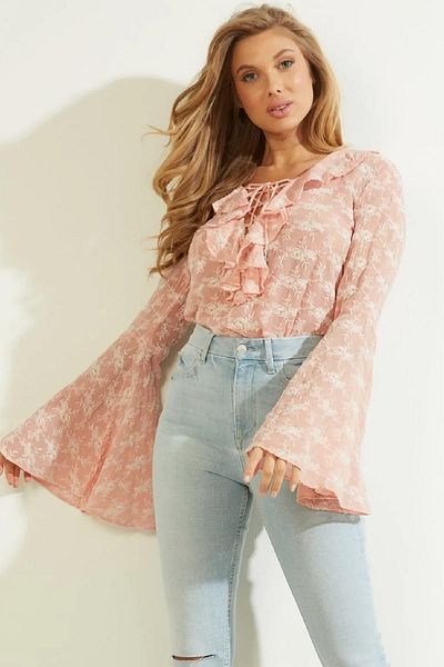 Guess Women's Blouse W2GH71WEKK0 - G6L1