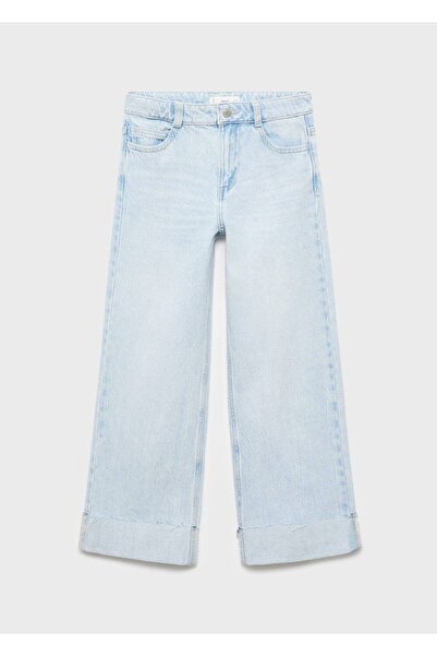 MANGO Kids Paçaları kıvrık wideleg jean